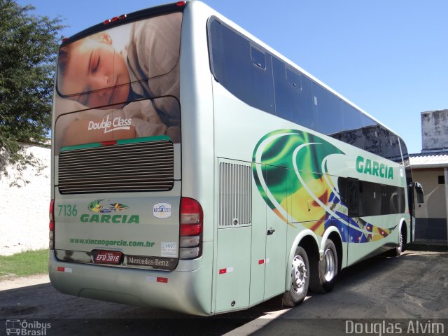 Viação Garcia 7136 na cidade de São José dos Campos, São Paulo, Brasil, por Douglas Alvim. Número da foto: #2045132.