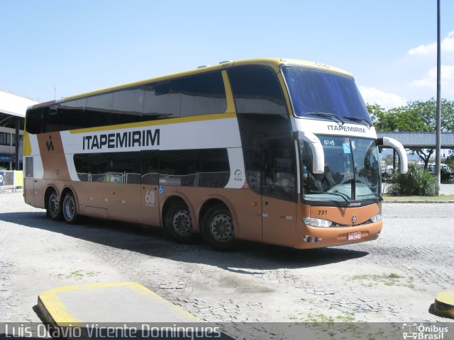 Viação Itapemirim 731 na cidade de Campos dos Goytacazes, Rio de Janeiro, Brasil, por Luis Otávio Vicente Domingues. ID da foto: 2046215.