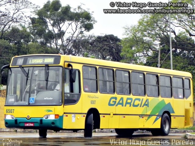 Viação Garcia 6507 na cidade de Maringá, Paraná, Brasil, por Victor Hugo Guedes Pereira. Número da foto: #2045591.