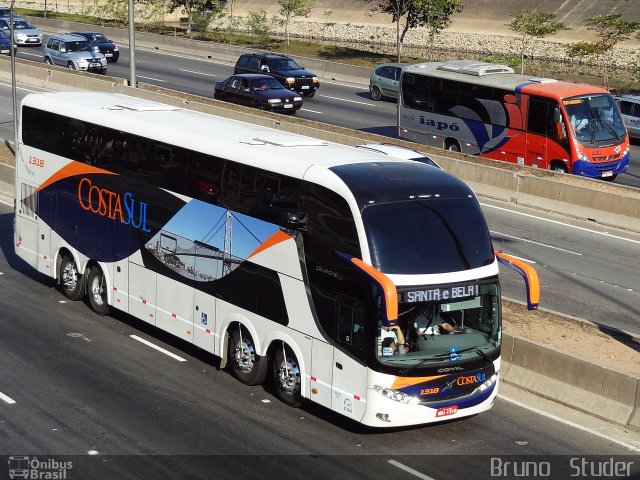 Costa Sul Turismo 1318 na cidade de São Paulo, São Paulo, Brasil, por Bruno   Studer. Número da foto: #2045365.