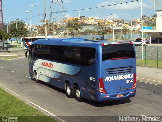 Viação Águia Branca 31820 na cidade de Vitória, Espírito Santo, Brasil, por Matheus Mendes. Número da foto: #2045486.