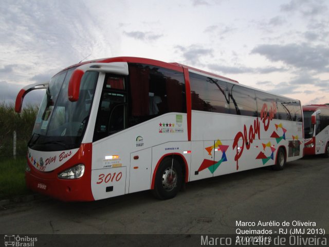 Play Bus Turismo 3010 na cidade de Queimados, Rio de Janeiro, Brasil, por Marco Aurélio de Oliveira. Número da foto: #2048732.