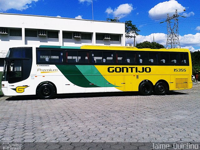 Empresa Gontijo de Transportes 15355 na cidade de Governador Valadares, Minas Gerais, Brasil, por Jaime  Quintino. ID da foto: 2048300.