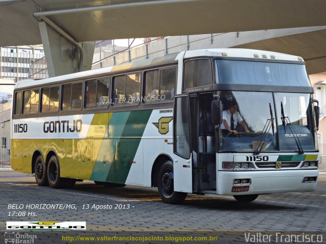 Empresa Gontijo de Transportes 11150 na cidade de Belo Horizonte, Minas Gerais, Brasil, por Valter Francisco. ID da foto: 2047654.