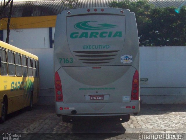 Viação Garcia 7163 na cidade de Maringá, Paraná, Brasil, por Emanoel Diego.. Número da foto: #2048150.