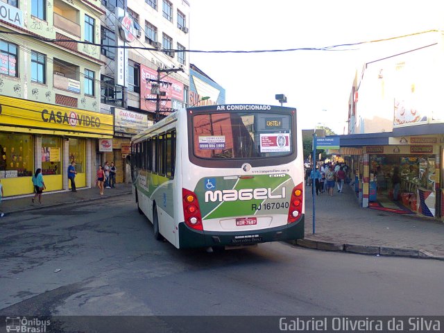 Transportes Mageli RJ 167.040 na cidade de São João de Meriti, Rio de Janeiro, Brasil, por Gabriel Oliveira da Silva. Número da foto: #2049670.