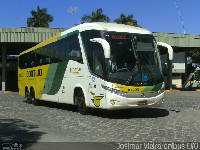 Empresa Gontijo de Transportes 18025 na cidade de Curvelo, Minas Gerais, Brasil, por Josimar Vieira. Número da foto: #2049613.