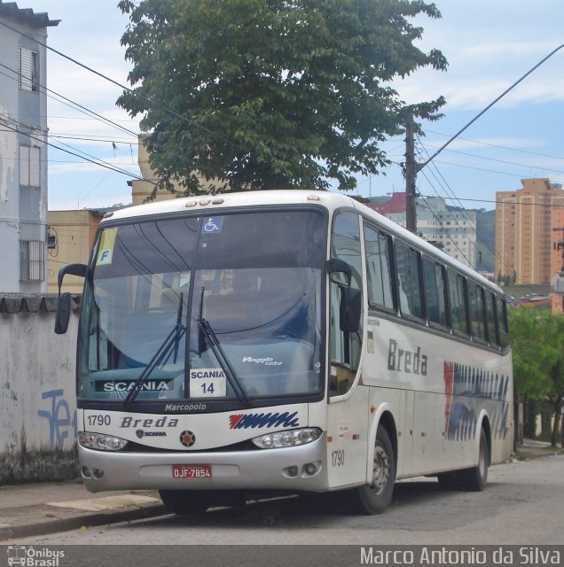Breda Transportes e Serviços 1790 na cidade de São Bernardo do Campo, São Paulo, Brasil, por Marco Antonio da Silva. Número da foto: #2049627.