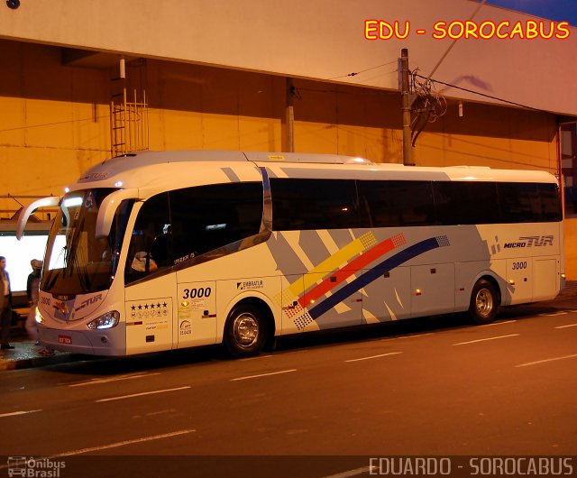 Microtur Transportadora Turística 3000 na cidade de Sorocaba, São Paulo, Brasil, por EDUARDO - SOROCABUS. ID da foto: 2049452.