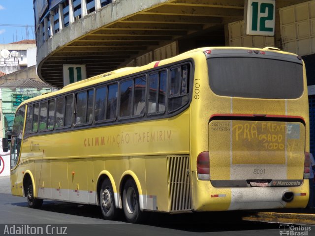 Viação Itapemirim 8001 na cidade de Aparecida, São Paulo, Brasil, por Adailton Cruz. ID da foto: 2050274.