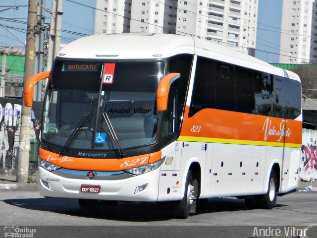 Viação Vale do Tietê 827 na cidade de São Paulo, São Paulo, Brasil, por André Vitor  Silva dos Santos. Número da foto: #2049082.