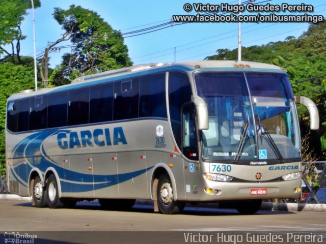 Viação Garcia 7630 na cidade de Maringá, Paraná, Brasil, por Victor Hugo Guedes Pereira. ID da foto: 2051519.