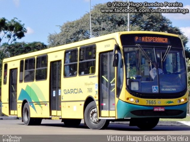 Viação Garcia 7665 na cidade de Maringá, Paraná, Brasil, por Victor Hugo Guedes Pereira. Número da foto: #2051518.