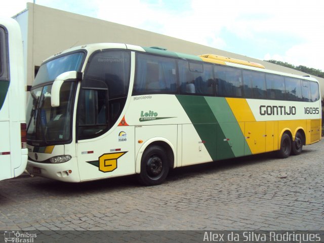 Empresa Gontijo de Transportes 16035 na cidade de Belo Horizonte, Minas Gerais, Brasil, por Alex da Silva Rodrigues. Número da foto: #2051792.