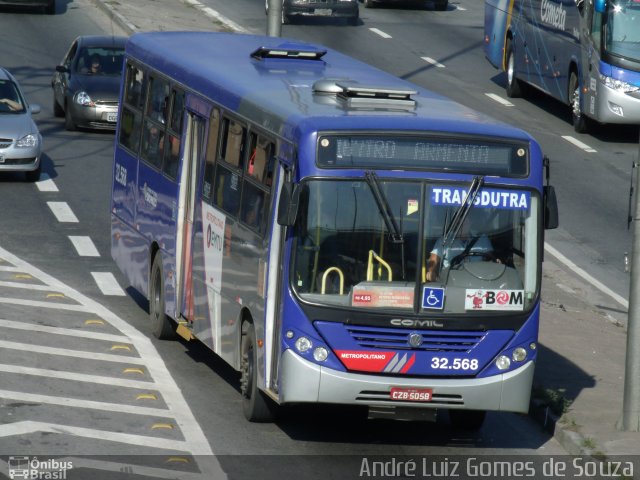 Viação Transdutra 32.568 na cidade de São Paulo, São Paulo, Brasil, por André Luiz Gomes de Souza. ID da foto: 2052201.