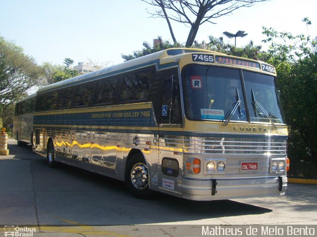 Viação Cometa 7455 na cidade de São Paulo, São Paulo, Brasil, por Matheus de Melo Bento. Número da foto: #2054996.
