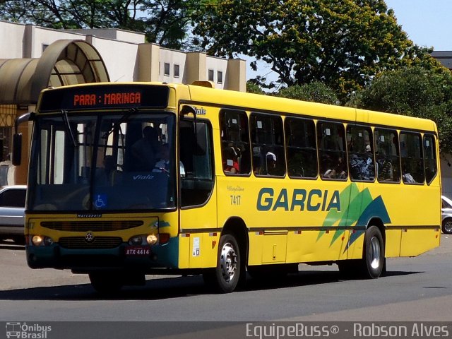 Viação Garcia 7417 na cidade de Mandaguari, Paraná, Brasil, por Robson Alves. Número da foto: #2054909.