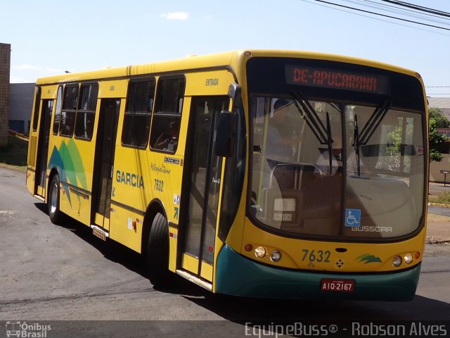 Viação Garcia 7632 na cidade de Apucarana, Paraná, Brasil, por Robson Alves. Número da foto: #2055007.