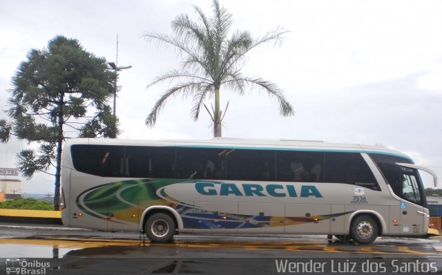 Viação Garcia 7536 na cidade de Londrina, Paraná, Brasil, por Wender Luiz dos Santos. Número da foto: #2054386.