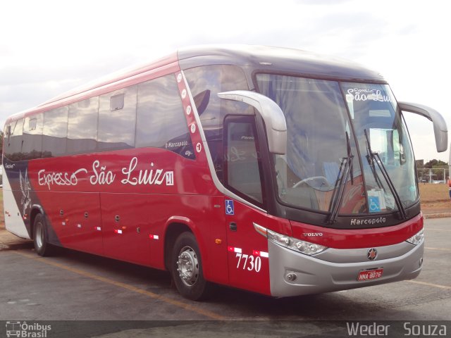 Expresso São Luiz 7730 na cidade de Goiânia, Goiás, Brasil, por Weder   Souza. Número da foto: #2053722.