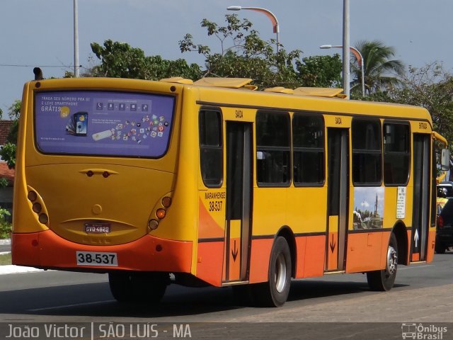 TCM - Transportes Coletivos Maranhense 38-537 na cidade de São Luís, Maranhão, Brasil, por João Victor. ID da foto: 2054684.