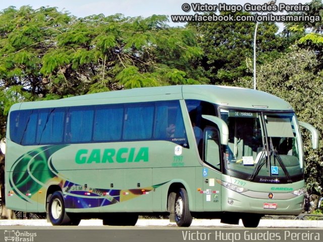 Viação Garcia 7797 na cidade de Maringá, Paraná, Brasil, por Victor Hugo Guedes Pereira. Número da foto: #2053771.