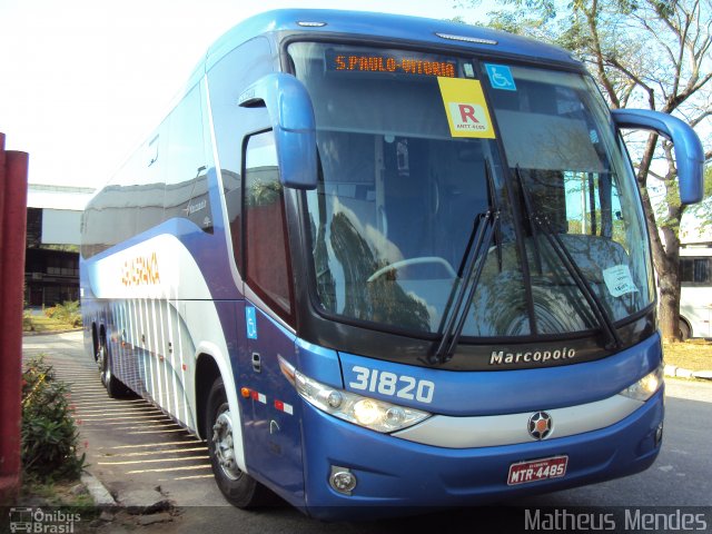 Viação Águia Branca 31820 na cidade de Vitória, Espírito Santo, Brasil, por Matheus Mendes. Número da foto: #2055832.