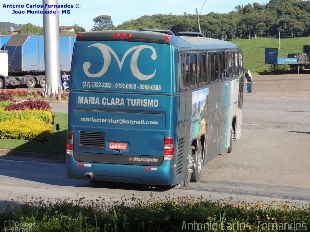 Maria Clara Turismo LGM-5711 na cidade de João Monlevade, Minas Gerais, Brasil, por Antonio Carlos Fernandes. Número da foto: #2056885.