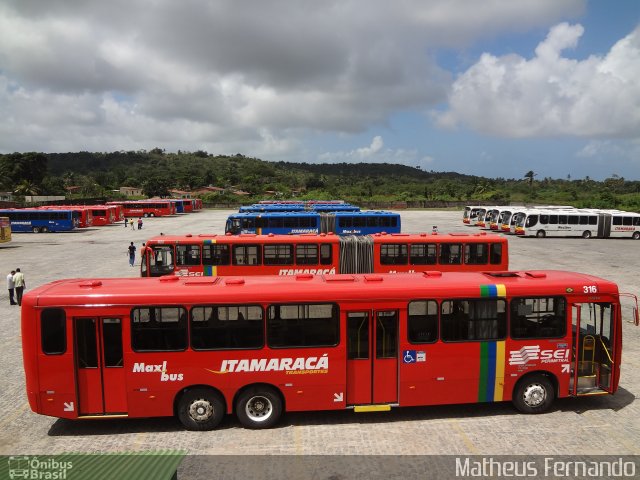 Itamaracá Transportes 316 na cidade de Abreu e Lima, Pernambuco, Brasil, por Matheus Fernando. ID da foto: 2056878.