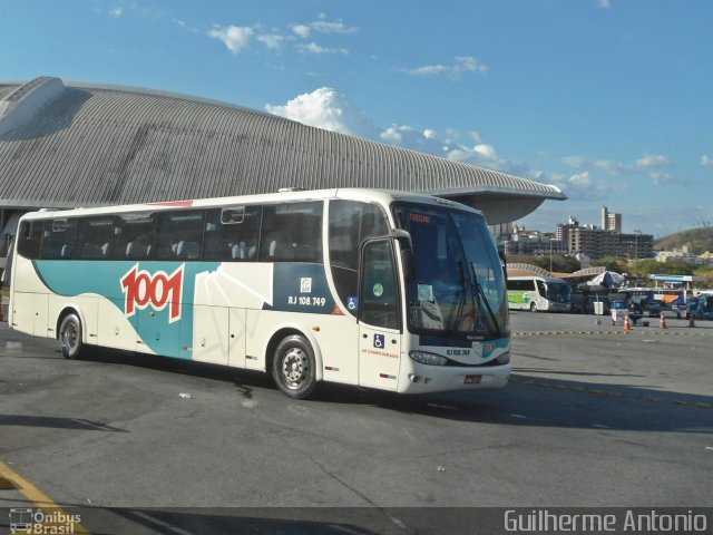 Auto Viação 1001 RJ 108.749 na cidade de Aparecida, São Paulo, Brasil, por Guilherme Antonio. Número da foto: #2056321.