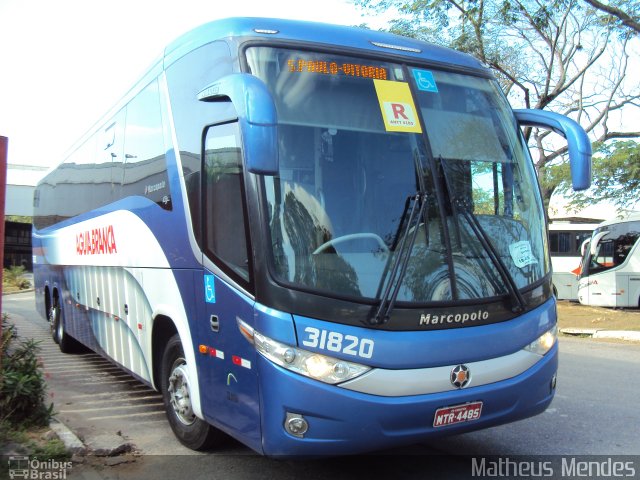 Viação Águia Branca 31820 na cidade de Vitória, Espírito Santo, Brasil, por Matheus Mendes. Número da foto: #2057826.