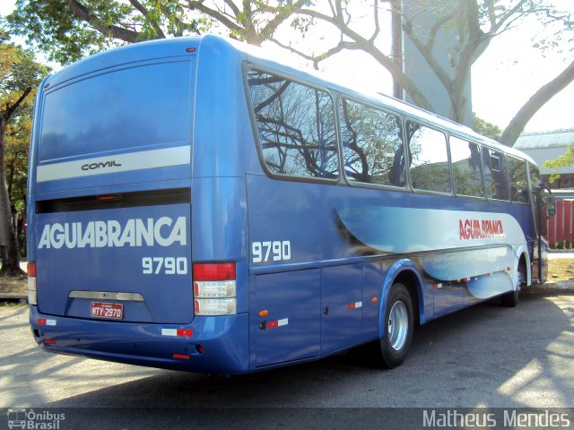 Viação Águia Branca 9790 na cidade de Vitória, Espírito Santo, Brasil, por Matheus Mendes. Número da foto: #2057834.