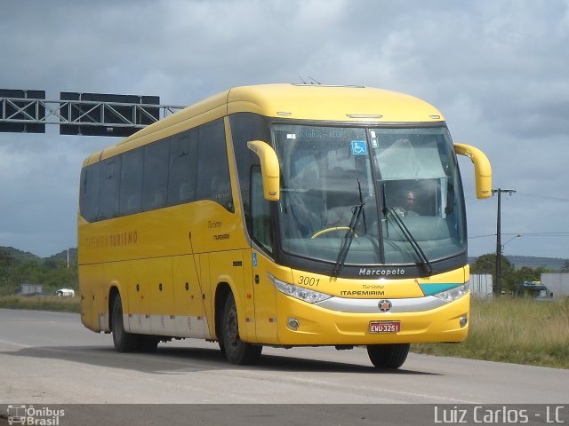 Viação Itapemirim 3001 na cidade de Cabo de Santo Agostinho, Pernambuco, Brasil, por Luiz Carlos de Santana. Número da foto: #2058188.