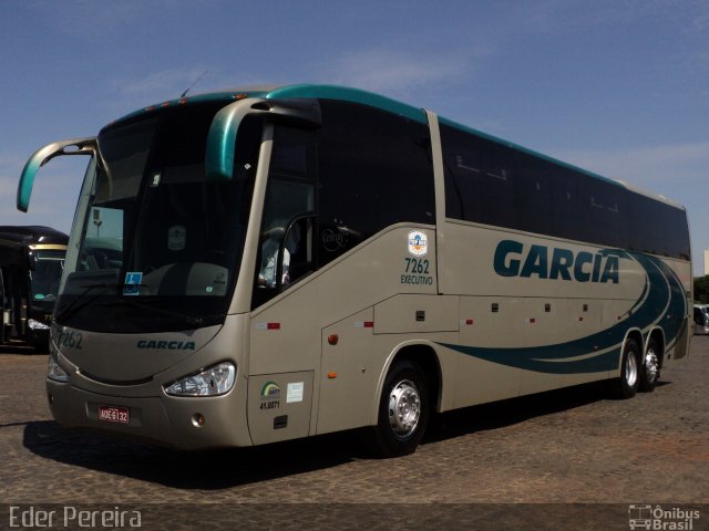 Viação Garcia 7262 na cidade de Londrina, Paraná, Brasil, por Eder Pereira. Número da foto: #2058268.
