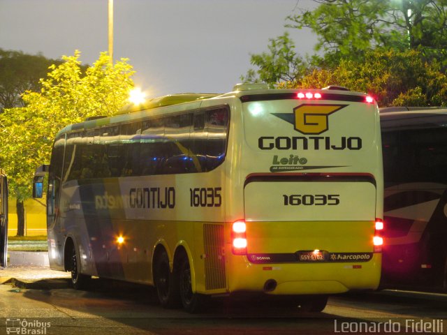 Empresa Gontijo de Transportes 16035 na cidade de São Paulo, São Paulo, Brasil, por Leonardo Fidelli. Número da foto: #2060210.