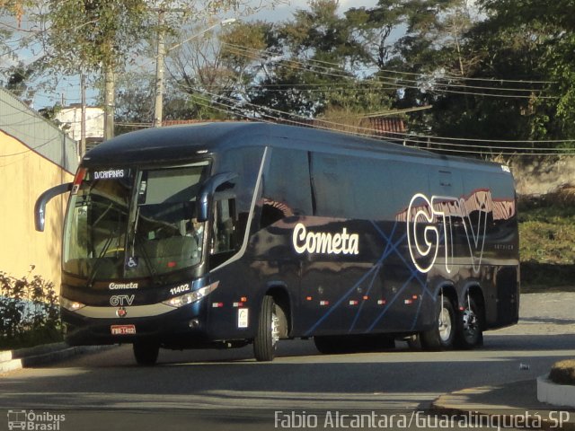 Viação Cometa 11402 na cidade de Guaratinguetá, São Paulo, Brasil, por Fabio Alcantara. Número da foto: #2059116.