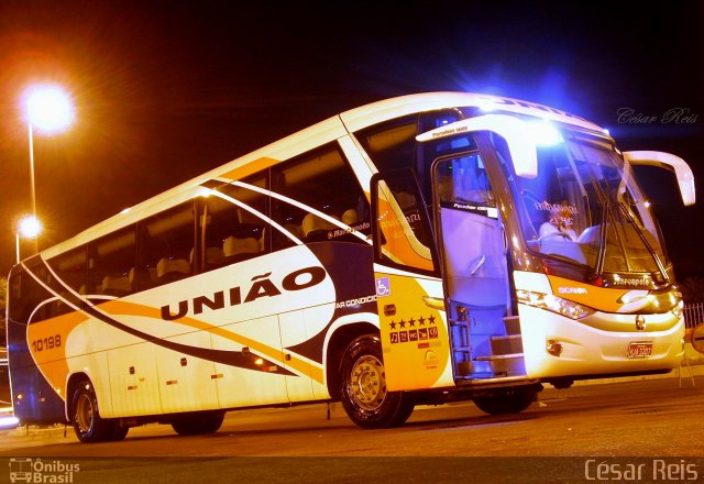 Expresso União 10198 na cidade de Belo Horizonte, Minas Gerais, Brasil, por César Ônibus. Número da foto: #2059750.