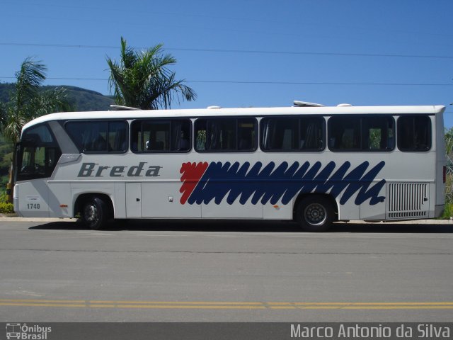Breda Transportes e Serviços 1740 na cidade de Aparecida, São Paulo, Brasil, por Marco Antonio da Silva. Número da foto: #2059355.
