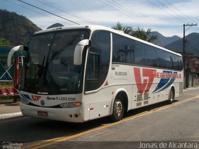 Viação Teresópolis RJ 203.038 na cidade de Guapimirim, Rio de Janeiro, Brasil, por Jonas Alcantara. Número da foto: #2026186.