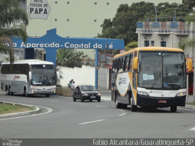 Viação Progresso 27143 na cidade de Aparecida, São Paulo, Brasil, por Fabio Alcantara. ID da foto: 2026142.