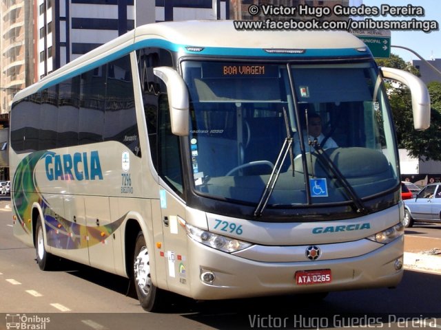 Viação Garcia 7296 na cidade de Maringá, Paraná, Brasil, por Victor Hugo Guedes Pereira. Número da foto: #2026427.