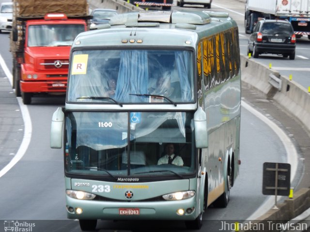 Viação Itapemirim 233 na cidade de Lavrinhas, São Paulo, Brasil, por Jhonatan Diego da Silva Trevisan. ID da foto: 2027367.