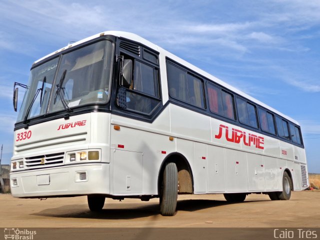 Sublime Transportes e Turismo 3330 na cidade de Pedro Canário, Espírito Santo, Brasil, por Caio Trés. Número da foto: #2062631.