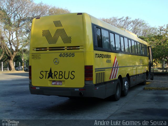 Viação Itapemirim 40505 na cidade de São Paulo, São Paulo, Brasil, por André Luiz Gomes de Souza. Número da foto: #2062822.