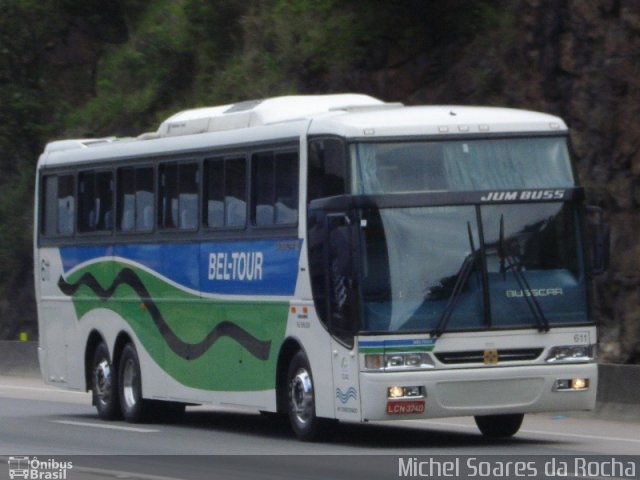 Bel-Tour Transportes e Turismo 611 na cidade de Seropédica, Rio de Janeiro, Brasil, por Michel Soares da Rocha. ID da foto: 2062933.