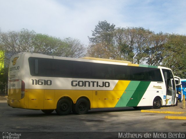 Empresa Gontijo de Transportes 11610 na cidade de São Paulo, São Paulo, Brasil, por Matheus de Melo Bento. ID da foto: 2062905.