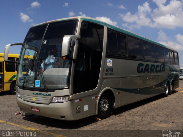 Viação Garcia 6978 na cidade de Londrina, Paraná, Brasil, por Eder Pereira. Número da foto: #2064687.