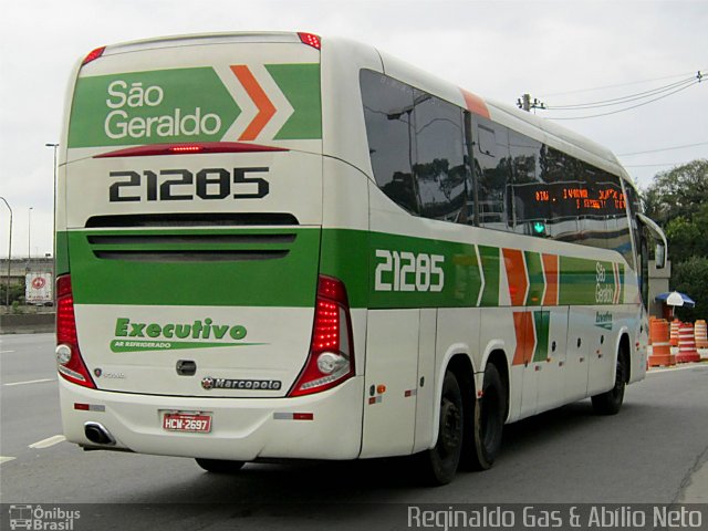 Cia. São Geraldo de Viação 21285 na cidade de São Paulo, São Paulo, Brasil, por Reginaldo Gas. ID da foto: 2065377.