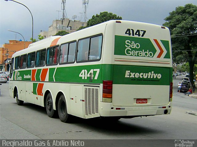 Cia. São Geraldo de Viação 4147 na cidade de São Paulo, São Paulo, Brasil, por Reginaldo Gas. Número da foto: #2065366.