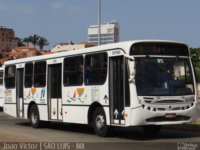Viação Primor 36-038 na cidade de São Luís, Maranhão, Brasil, por João Victor. Número da foto: #2064799.